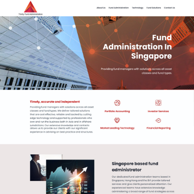Trinity Fund Administration — Web Development