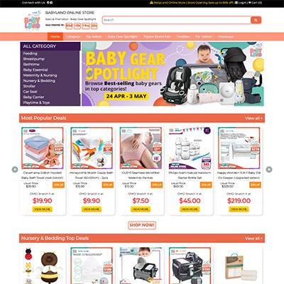 Baby Land by Mummys Market — Ecommerce Development