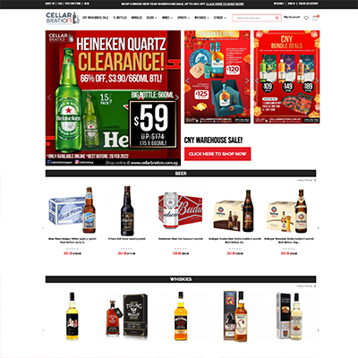 Cellarbration — Ecommerce Development