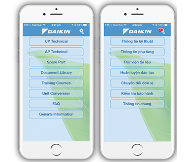 Daikin eQuip App — Mobile App Development