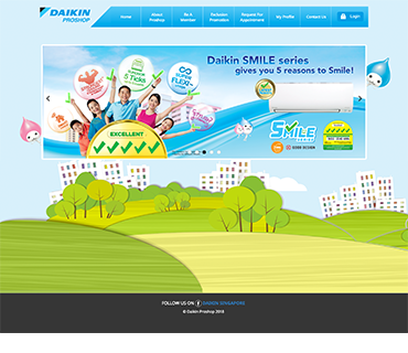 Daikin Proshop — Web Development