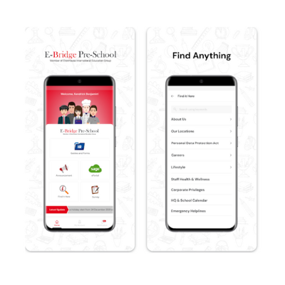 E-Bridge Pre-School — Mobile App Development