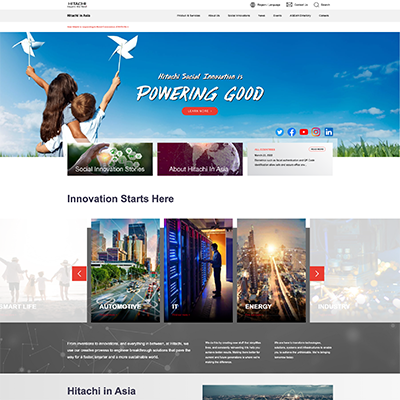 Hitachi Asia — Web Development