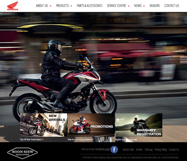 Honda Boon Siew — Web Development