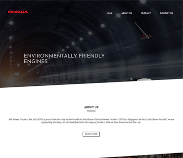 Kah Power Products - HONDA — Web Development