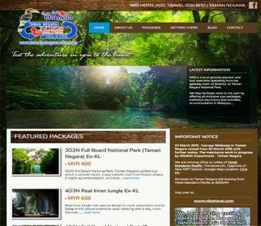 Taman Negara NKS Travel — Web Development