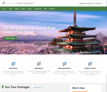 Silver Horizon Travel — Web Development