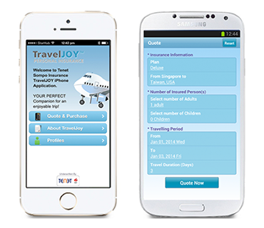 Sompo Travel Insurance App — Mobile App Development
