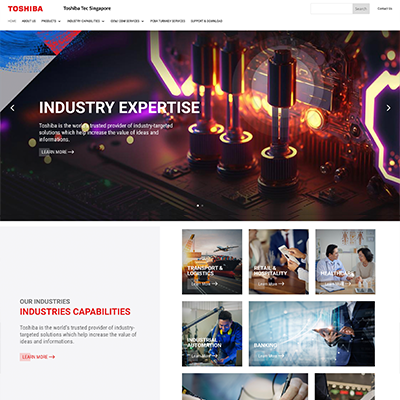 Toshiba — Web Development