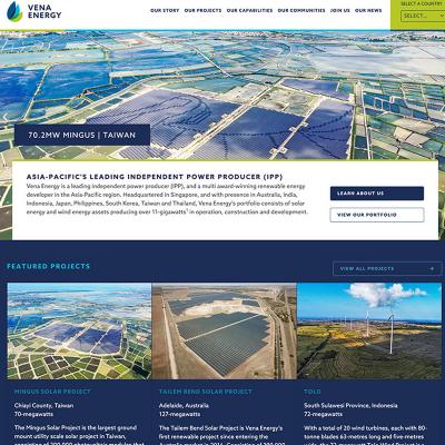 Vena Energy — Web Development
